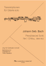 BACH J.S. (1685-1750 Alemania)<br><br>Suite Francesa N�1 e-moll BWV 812 (Hoppstock)